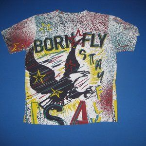 Born Fly Stay Fly USA Eagle T Shirt Mens Size Medium M